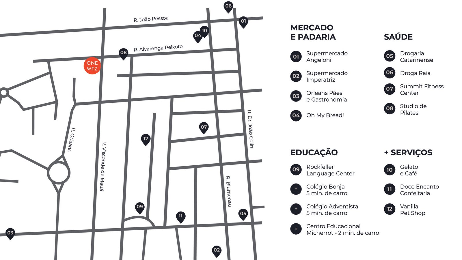 Localização One WTZ